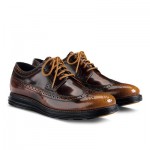 Mens Cole Haan  LunarGrand Long Wingtip Camello/Black