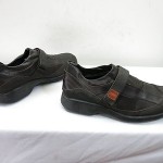Men’s 44 10.5 HUGO BOSS casual brown leather Monk Strap Oxford Loafer slip ons