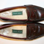 COLE HAAN Men’s Size 9 LOAFERS Burgundy Tassle SHOES Leather
