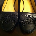 Womens Cole Haan Black Leather Loafers Size 10B