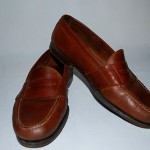 Mens Shoes COLE HAAN  Brown Oiled Leather Casual Slip On Penny Loafers Sz 11 D