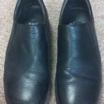 Cole Haan Mens Shoes Black Leather Slip Ons 15M