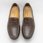 Mens shoes COLE HAAN Nike AIR brown leather moccasin DRIVING LOAFERS sz 9.5 M