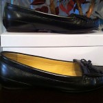 Womens Cole Haan Black Leather Loafers Size 10B