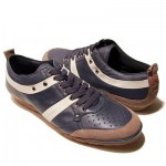 $295 Hugo Boss ORANGE Label Sneakers Navy Blue Mens Shoes 12 45 Trainers 11.5