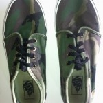 Used Mens Camouflage Vans Shoes Size 10