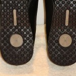 Men’s Cole Haan Black Leather w/Gray Top Stitching Comfort Slip-Ons Sz 8 1/2M