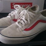 Supreme Vans Old Skool 92 White/Red/Mesh Size 11