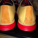 Cole Haan Lunargrand Saddle 8.5 Tan Red Lunarlon Flyknit