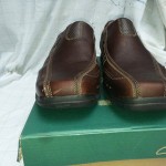 Clarks Apostle Mens  Oily Brown Leather Loafers Shoes New Size 8 M