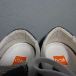 Men’s Boss by Hugo Boss Wing Tip Oxford Shoes Leather/Suede Sz 44 11 Grey/White