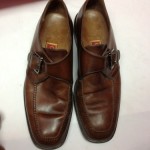 Cole Haan Mens Dress Shoes Size 9.5D Brown Leather Casual Slip On Buckle Loafers