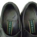 COLE HAAN BLACK PEBBLE LEATHER LOAFERS SHOES MENS 7.5M / 7.5 M SLIP-ON EXCELLENT
