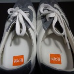 Men’s Boss by Hugo Boss Wing Tip Oxford Shoes Leather/Suede Sz 44 11 Grey/White