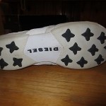 Men’s Diesel Off White Leather Sneakers Size 12