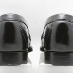 Mens shoes COLE HAAN Nike AIR black leather slip on tassel loafers sz 7 M