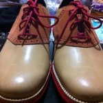 Cole Haan Lunargrand Saddle 8.5 Tan Red Lunarlon Flyknit