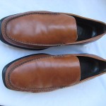 COLE HAAN BROWN LEATHER SLIP ON  LOAFERS  MENS SIZE 9.5 MEDIUM
