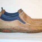COLE HAAN NIKE AIR Mens Loafers Slip-On TAN Leather Used SHOES Size 9.5 W