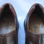 COLE HAAN  DARK BROWN LEATHER SLIP ON  LOAFERS  MENS SIZE 9.5 MEDIUM