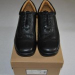 Mens COLE HAAN Air Conner Leather Lace Up Shoes Size 11 – Black/Black – NEW $198