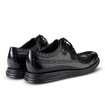 Mens Cole Haan  LunarGrand Long Wingtip Black/Black
