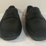 COLE HAAN MENS DRIVING MOCCASINS BLACK LEATHER LOAFERS SHOES SIZE 10.5 W GREAT