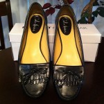 Womens Cole Haan Black Leather Loafers Size 10B