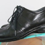 Mens sz 9 M Clarks black leather lace tie oxford casual shoes