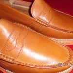 COLE HAAN Mens LunarGrand Penny Loafer Shoes Orange Leather  Size 9M – NWOB