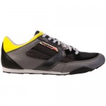 Diesel Mens Dynamykal Black Gray Casual Leather Lace Up Sneakers Shoes