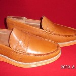 COLE HAAN Mens LunarGrand Penny Loafer Shoes Orange Leather  Size 9M – NWOB