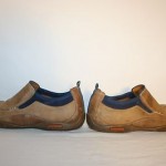 COLE HAAN NIKE AIR Mens Loafers Slip-On TAN Leather Used SHOES Size 9.5 W