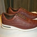 COLE HAAN NIKE AIR MEN BROWN LEATHER LACE UP OXFORD SHOES SZ 9.5 M