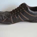 Men’s Diesel ‘Clemente’ Chocolate Brown Leather Fashion Sneakers, size 9 M