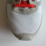 Men’s Diesel ‘Pass On’ Red and Gray Leather Fashion Sneakers, size 13 M