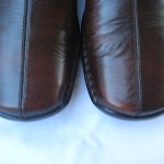 COLE HAAN  DARK BROWN LEATHER SLIP ON  LOAFERS  MENS SIZE 9.5 MEDIUM