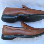 COLE HAAN BROWN LEATHER SLIP ON  LOAFERS  MENS SIZE 9.5 MEDIUM