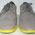 COLE HAAN LUNARGRAND WINGTIP OXFORD CHARCOAL YELLOW SUEDE SHOES 10.5 $248