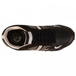 Diesel Mens Gunner Black Gray Casual Leather Lace Up Sneakers Shoes