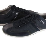 Hugo Boss Mens Silvans Navy Casual Lace-Up Fashion Sneakers Kicks Shoes