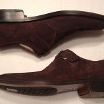 COLE HAAN Mens SUEDE LEATHER SHOE DRESS/CASUAL BUCKLE Sz.9M EUC
