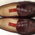 COLE HAAN mens Size 11 brown leather penny loafers slip on casual shoes