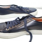 HUGO BOSS Selection Mens Shoes Fashion Navy Leather Sneakers  Eur 43, US 10