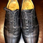 Men’s Cole Haan leather Sneakers 9M Black Shoes Nike Air