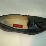 Cole Haan 03506 Black Leather Pinch Tassel Loafers Shoes Mens Size 13B EUC