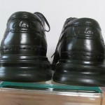 Mens sz 9 M Clarks black leather lace tie oxford casual shoes