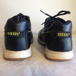 L@@K DIESEL Proton Athletic Shoes Mens US Size 11 M Excl Condition Black Leather