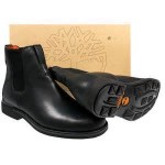 TIMBERLAND MT WASHINGTON CITY CHELSEA WATERPROOF BLACK LEATHER PULL-ON BOOTS 9W