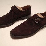 COLE HAAN Mens SUEDE LEATHER SHOE DRESS/CASUAL BUCKLE Sz.9M EUC